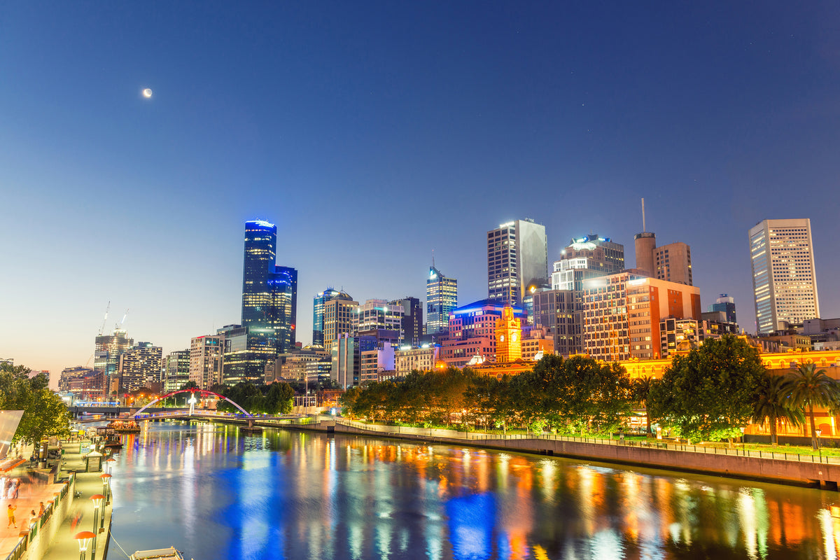 modern-3-piece-aluminium-print-skyline-sydney-at-dusk