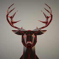 4-piece-canvas-print-antlers