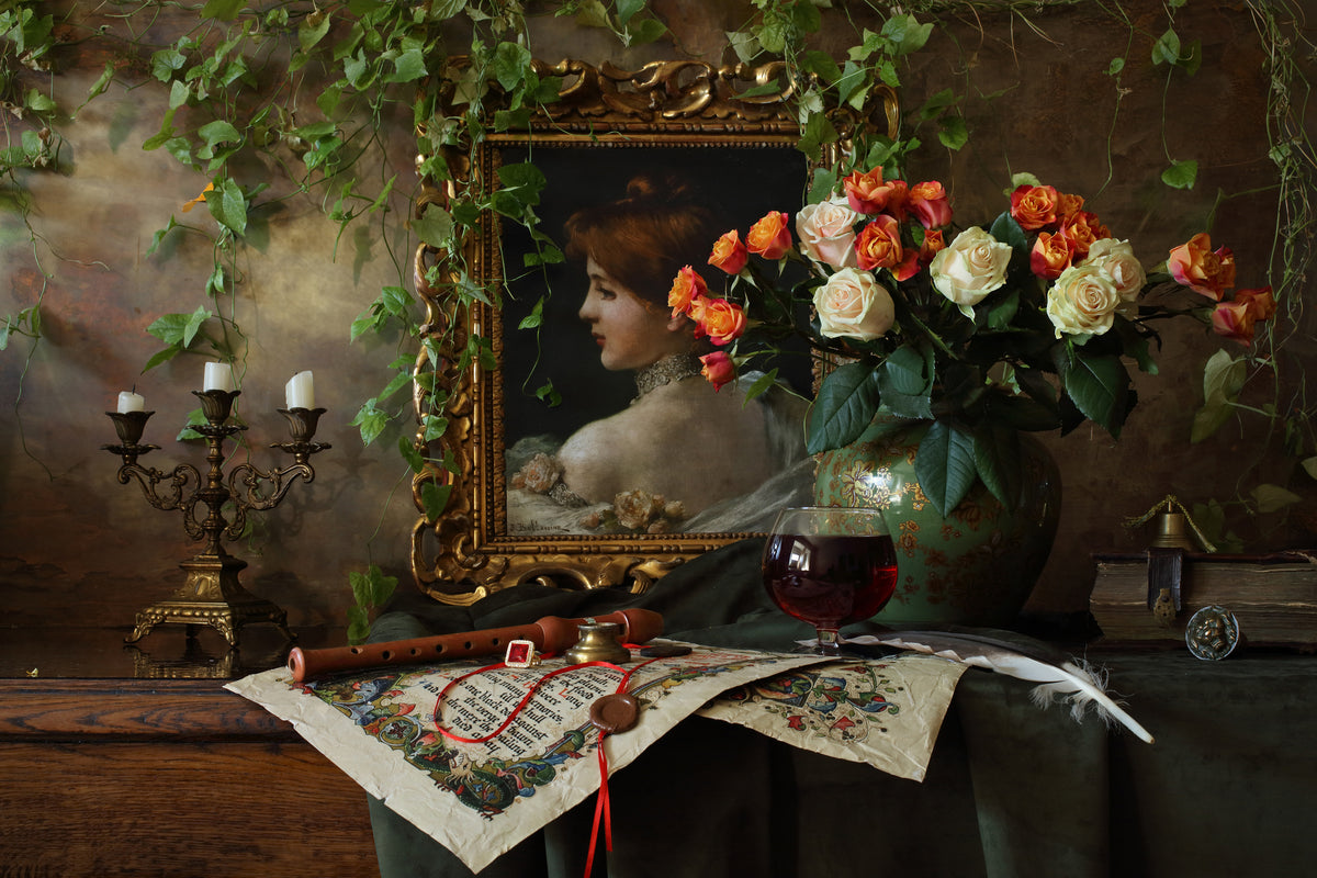 3-piece-canvas-print-still-life-with-flowers-and-picture