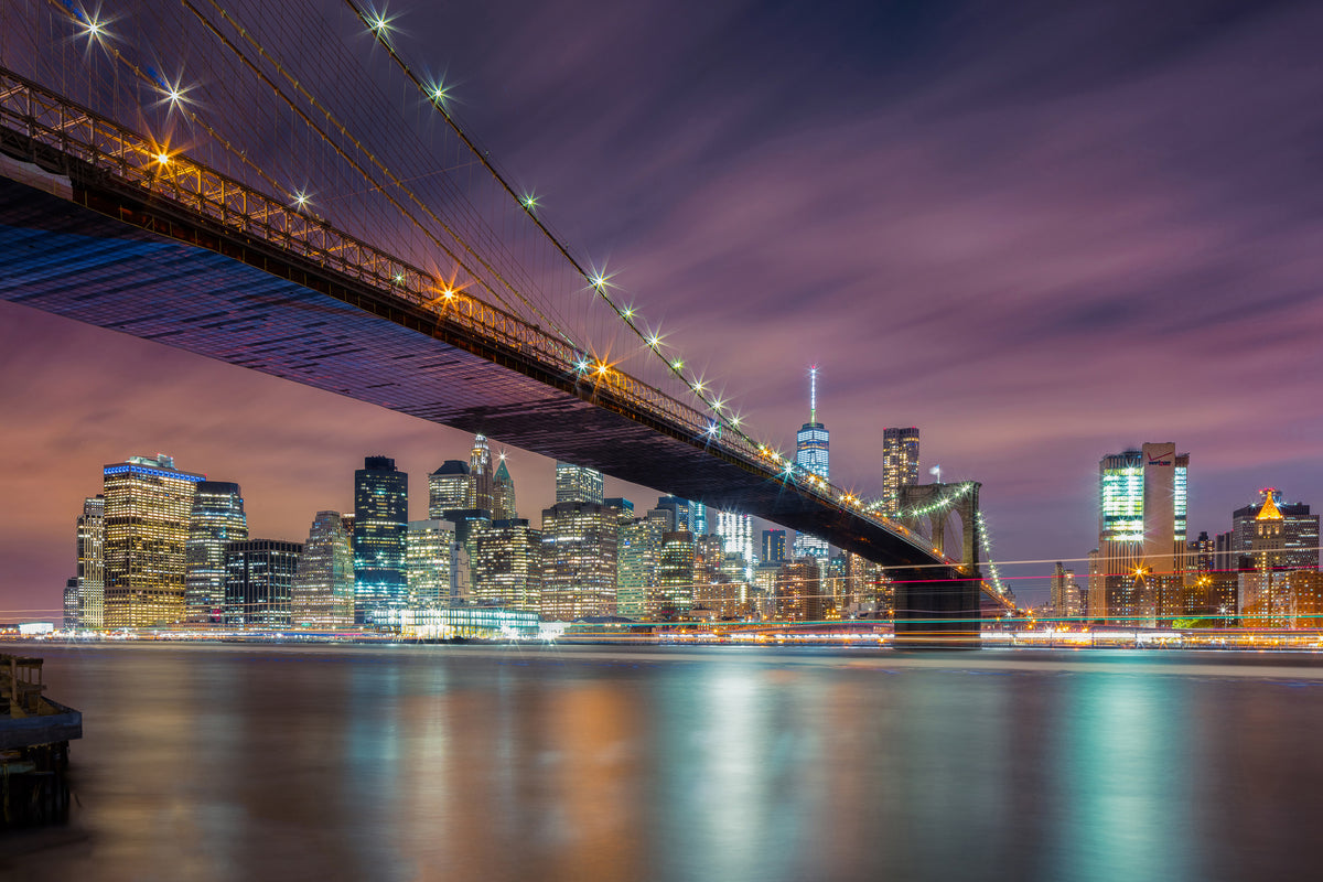 aluminium-print-brooklyn-bridge-at-night-ii