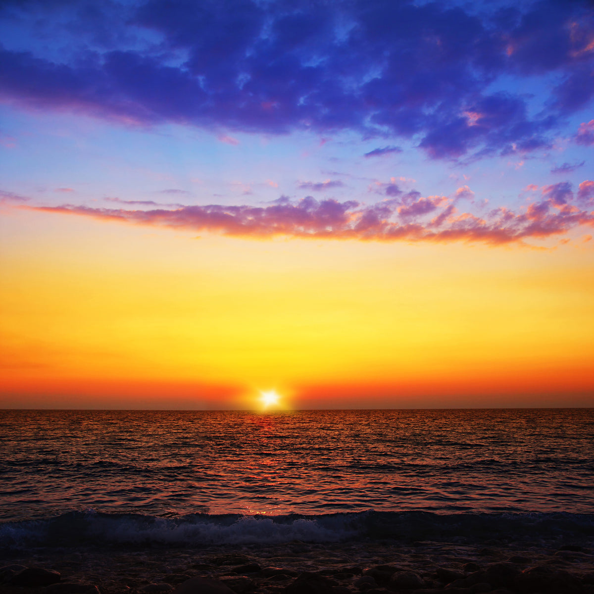 9-piece-aluminium-print-vibrant-sunset
