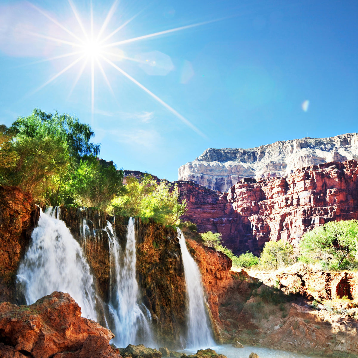 4-piece-acrylic-print-fantastic-waterfall