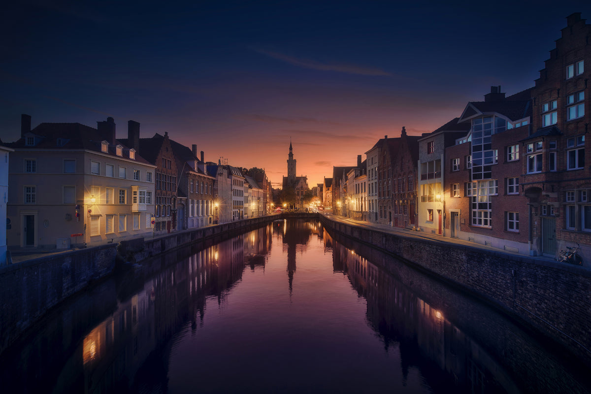 3-piece-acrylic-print-sunset-in-brugge