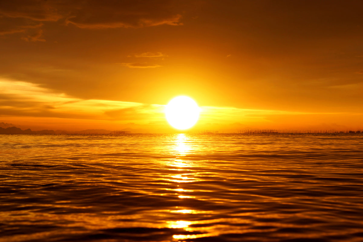3-piece-acrylic-print-glowing-sunset-on-the-water