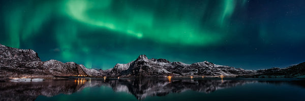 panoramic-3-piece-acrylic-print-lofoten-aurora-reflection-panorama
