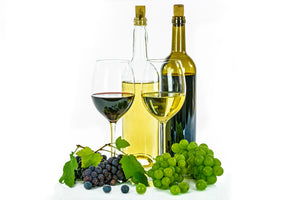 acrylic-print-white-wine-and-red-wine