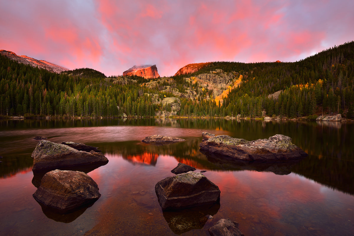 3-piece-acrylic-print-bear-lake-sunrise