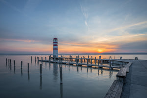 3-piece-aluminium-print-lighthouse-in-the-sunset