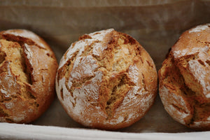 acrylic-print-fresh-rye-bread-rolls