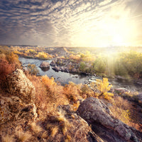 4-piece-canvas-print-sunrise-on-the-river