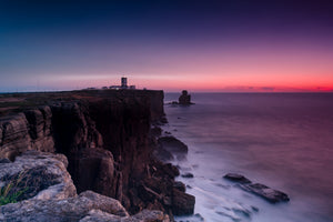 3-piece-canvas-print-the-lighthouse-at-dusk