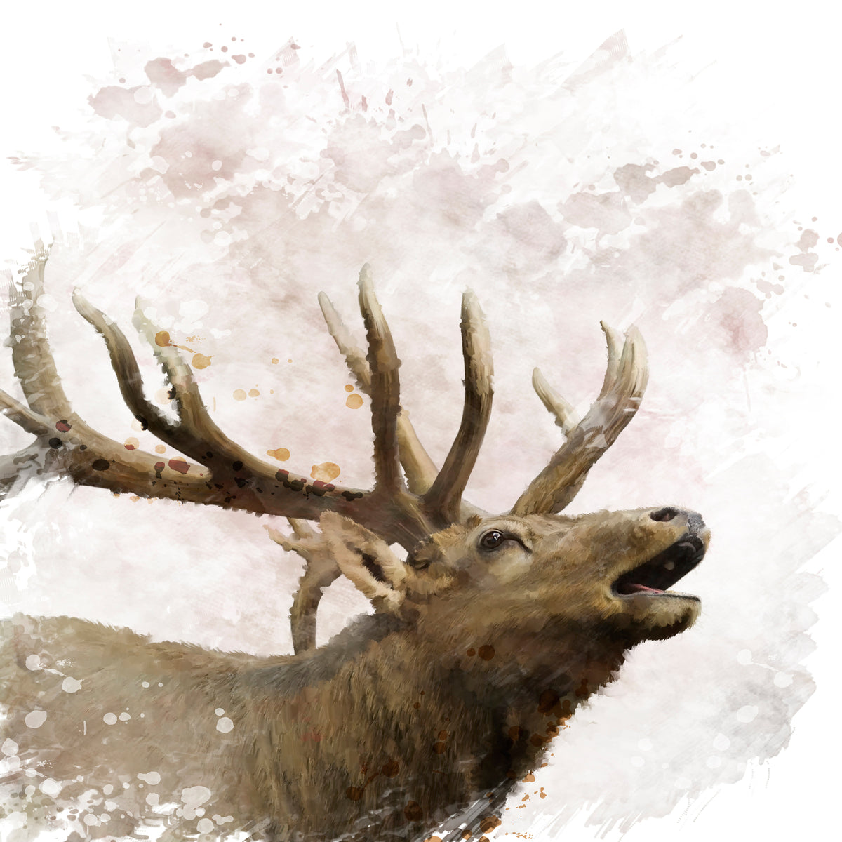 9-piece-aluminium-print-elk-painting