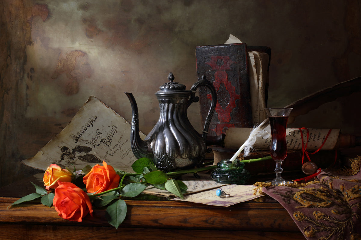 canvas-print-still-life-with-teapot-and-roses