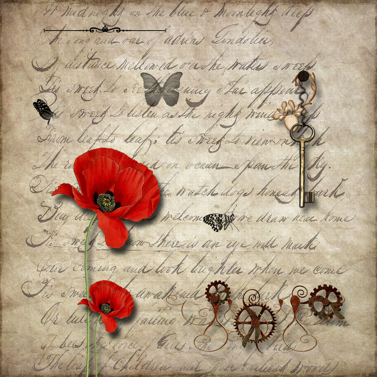 4-piece-acrylic-print-retro-document