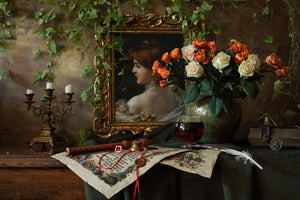 3-piece-acrylic-print-still-life-with-flowers-and-picture