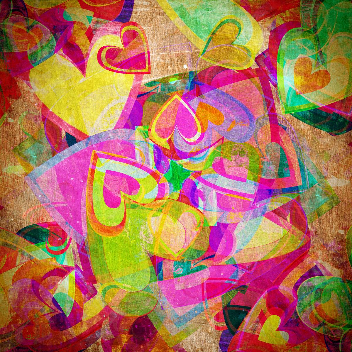 9-piece-canvas-print-retro-love