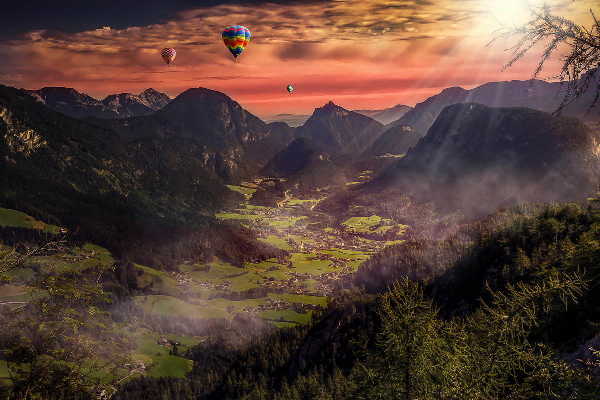 canvas-print-hot-air-balloons-in-the-sunset
