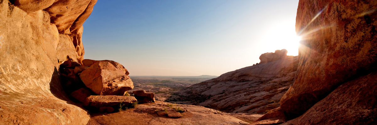 panoramic-aluminium-print-sunset-in-front-of-the-cave-panorama