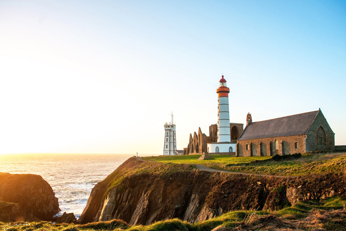 acrylic-print-the-lighthouse-at-sunrise
