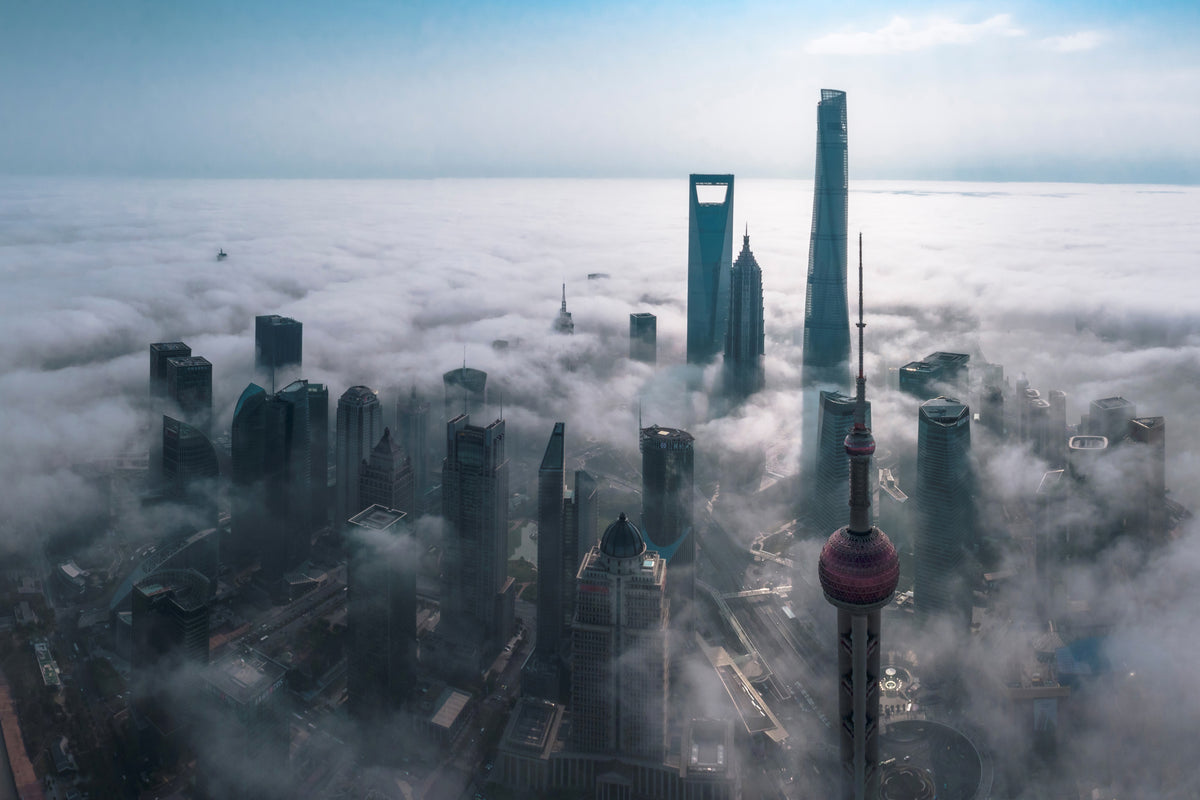 3-piece-canvas-print-shanghai-in-the-fog-from-above