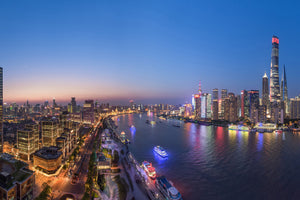 modern-3-piece-canvas-print-the-blue-hour-in-shanghai