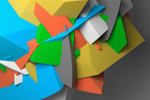 aluminium-print-3d-geometric-figures