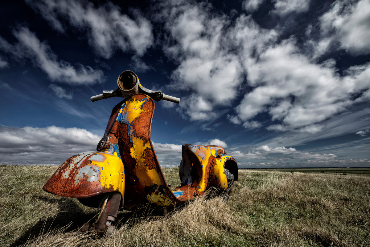 acrylic-print-yellow-scooter-x