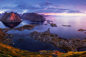 modern-3-piece-aluminium-print-lofoten-sunrise