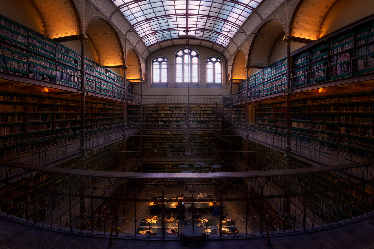 3-piece-aluminium-print-rijksmuseum-library