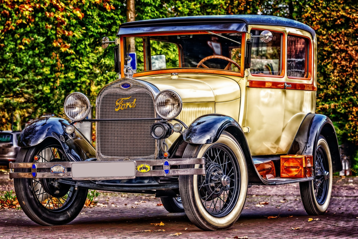 3-piece-aluminium-print-well-kept-classic-car