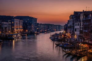 3-piece-aluminium-print-venice-grand-canal-at-sunset