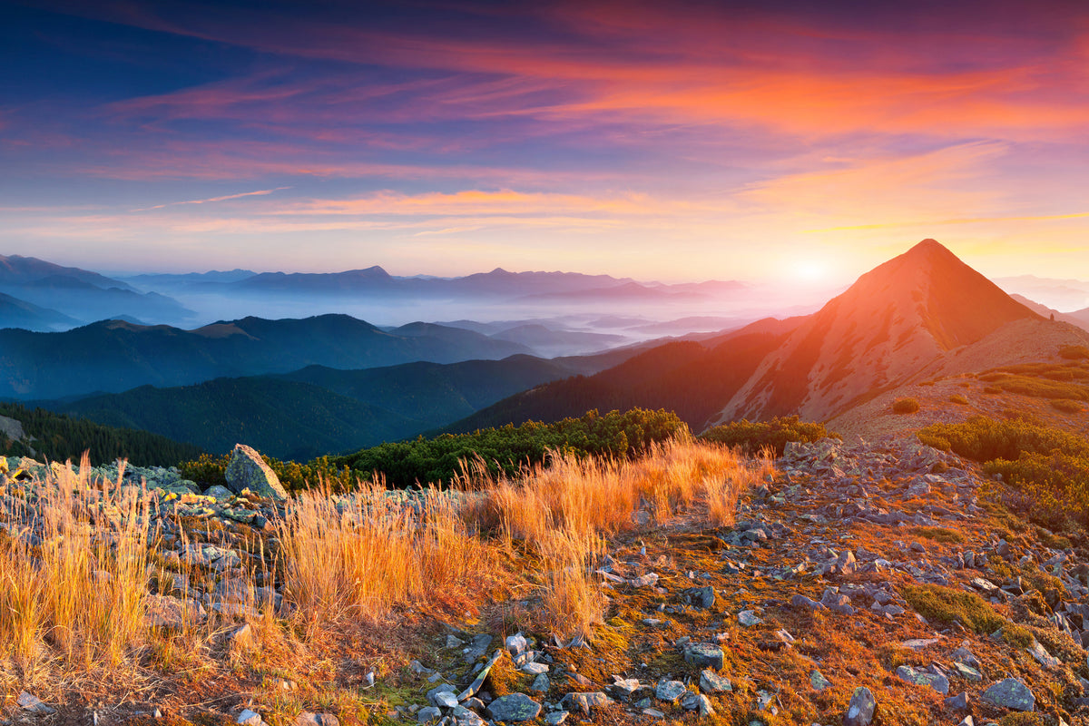 framedposter-print-sunset-in-the-alps