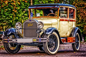 aluminium-print-well-kept-classic-car