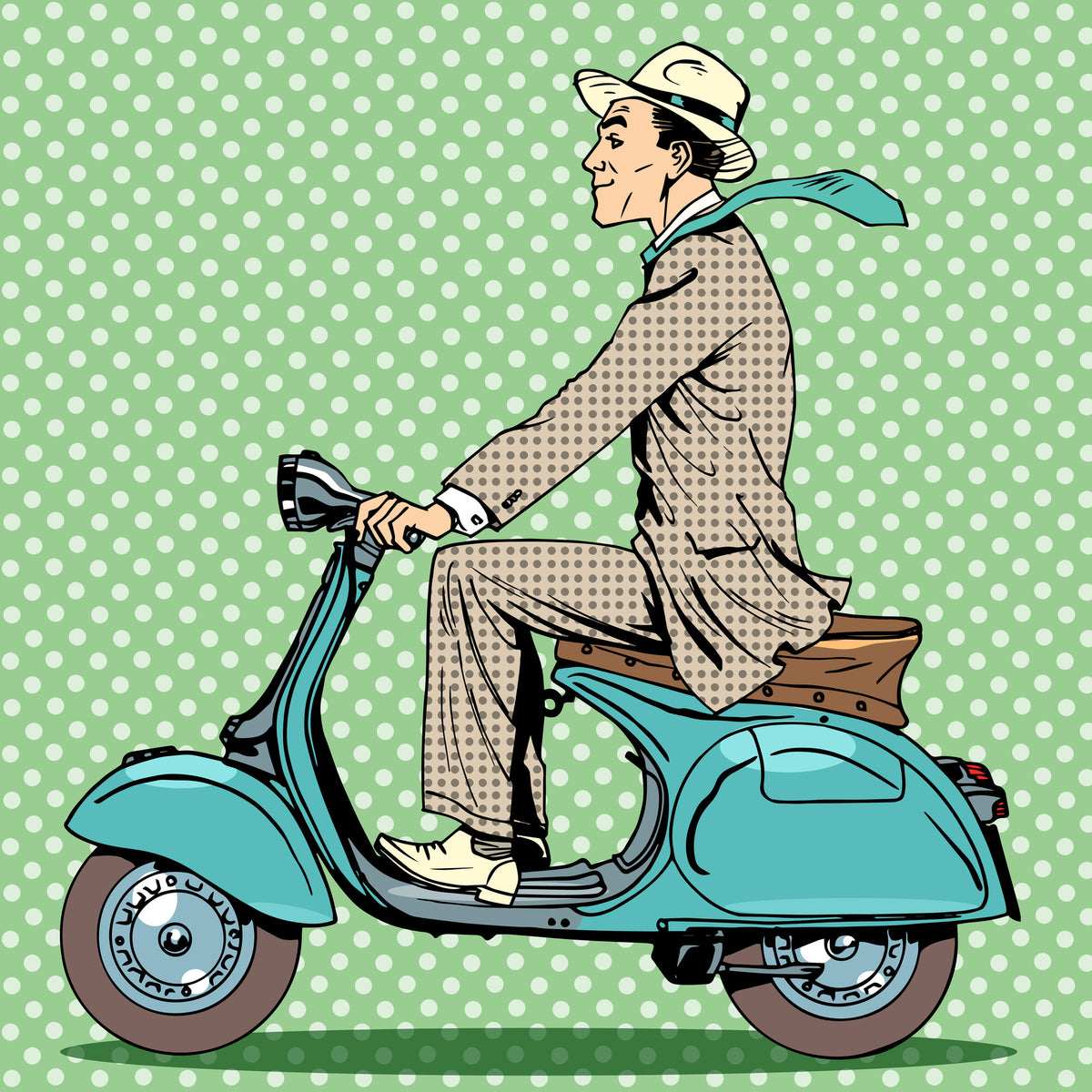 4-piece-canvas-print-pop-art-vespa-driver