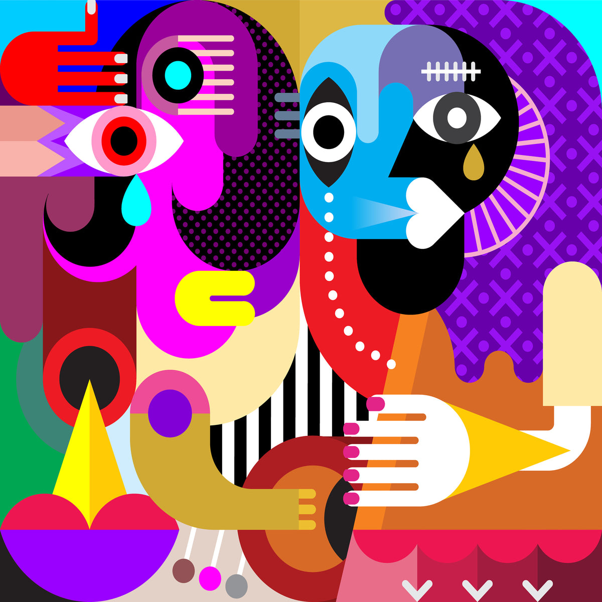 9-piece-canvas-print-modern-art-people