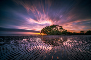 3-piece-aluminium-print-fascinating-landscape-by-the-sea