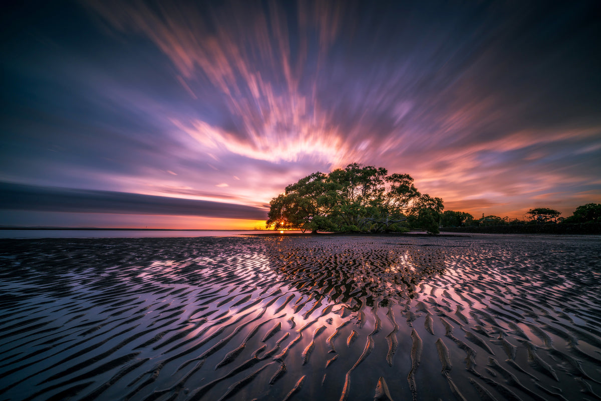 3-piece-aluminium-print-fascinating-landscape-by-the-sea