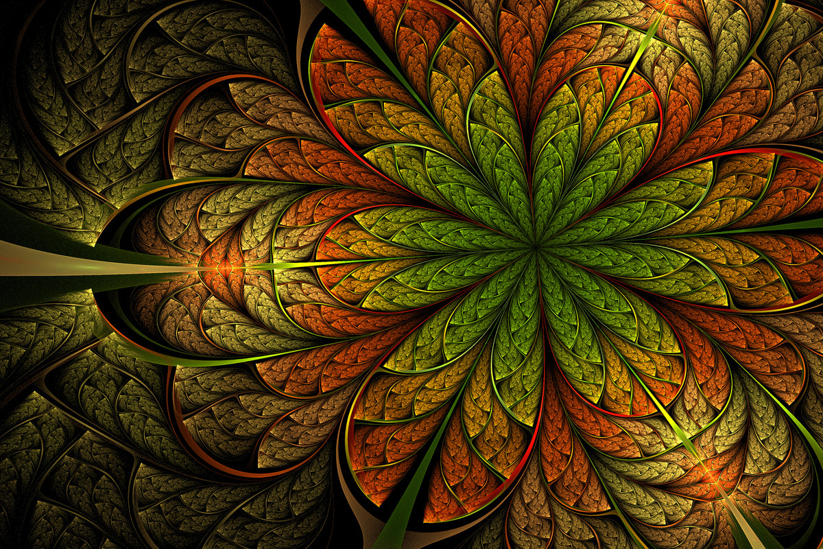 canvas-print-abstract-floral-pattern