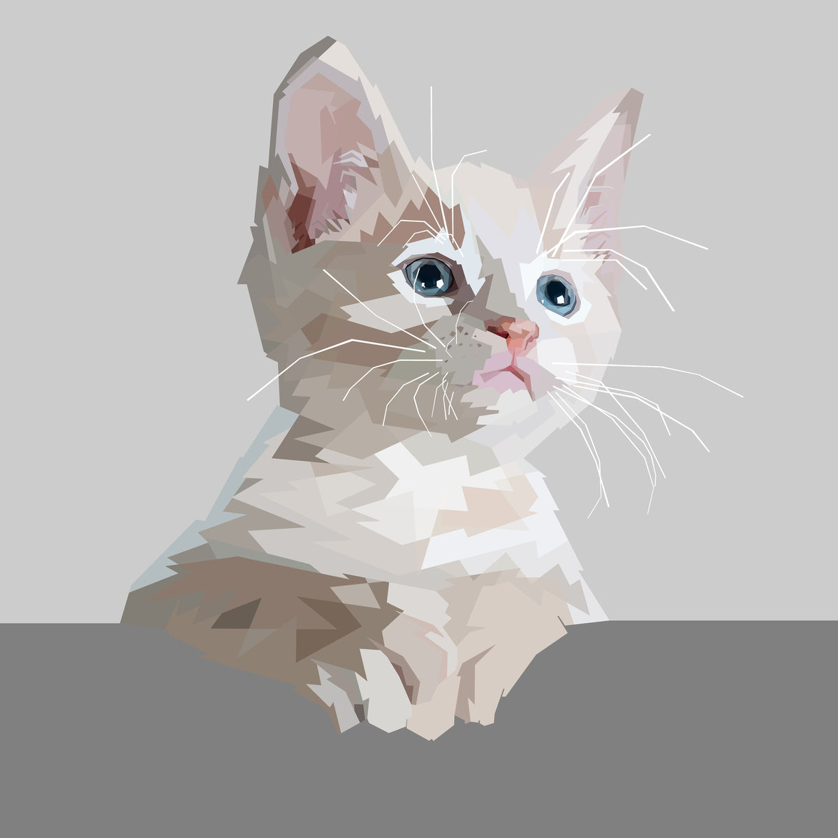 4-piece-aluminium-print-artwork-cat