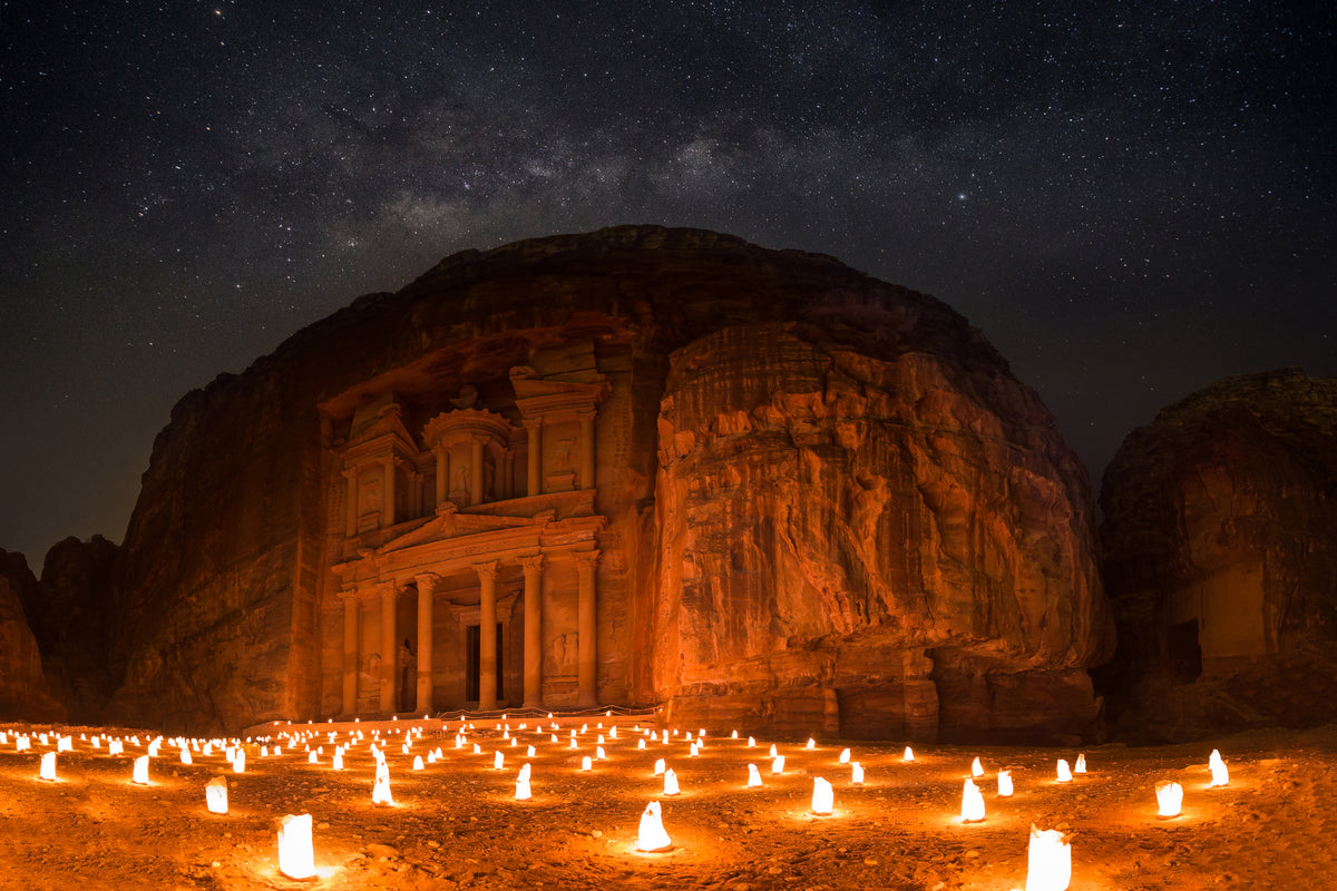 poster-print-petra-by-night