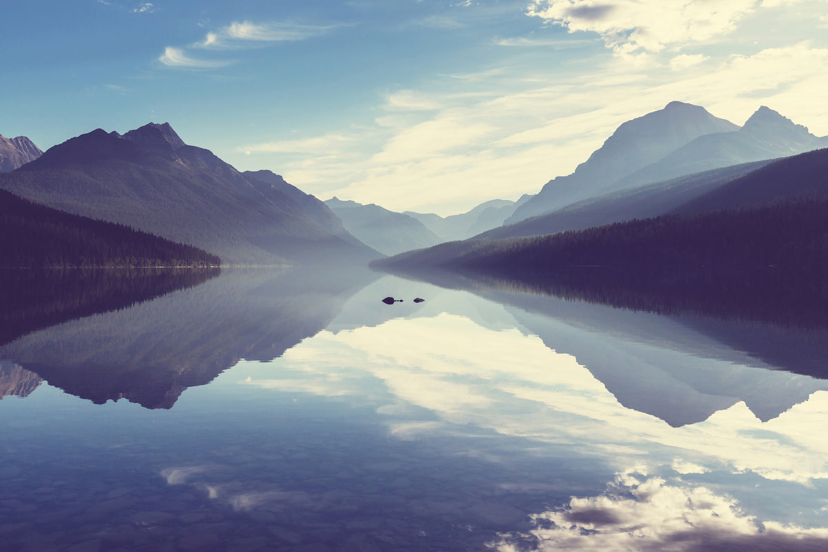 modern-3-piece-aluminium-print-mountain-reflection