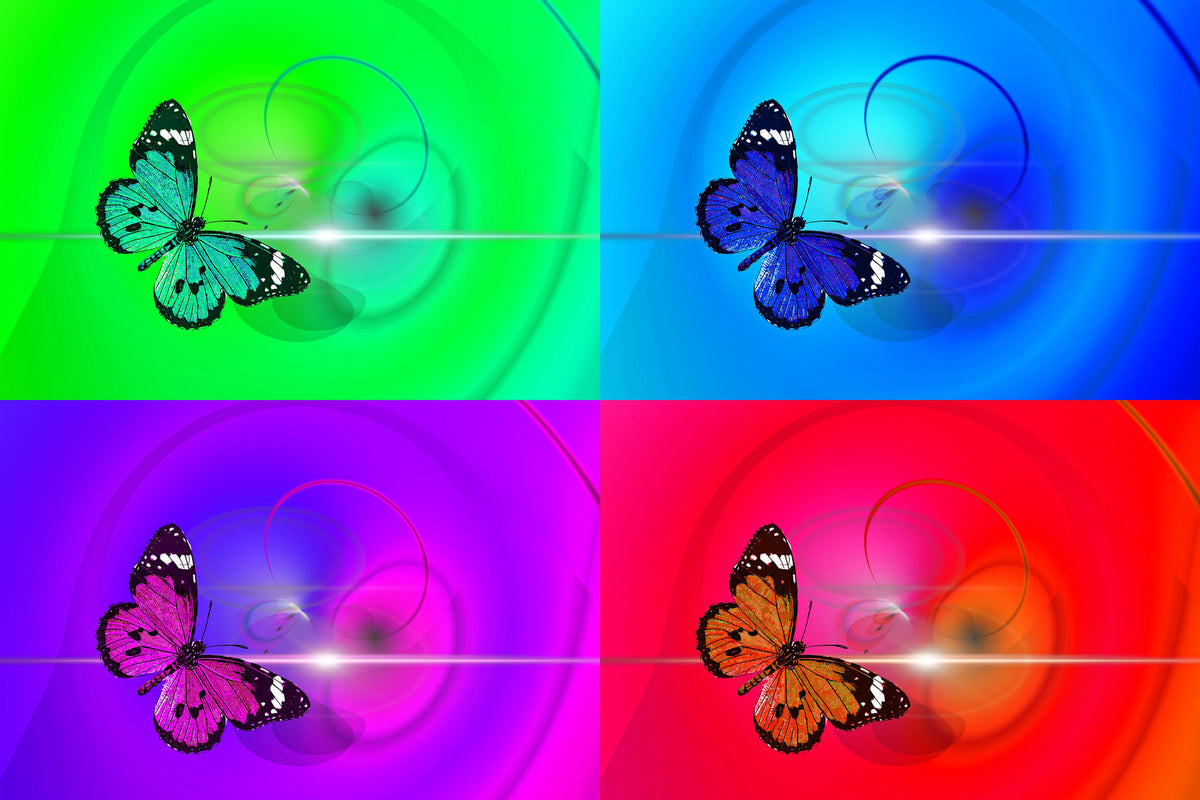 3-piece-acrylic-print-pop-art-colorful-butterfly