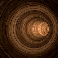 4-piece-aluminium-print-abstract-tunnel
